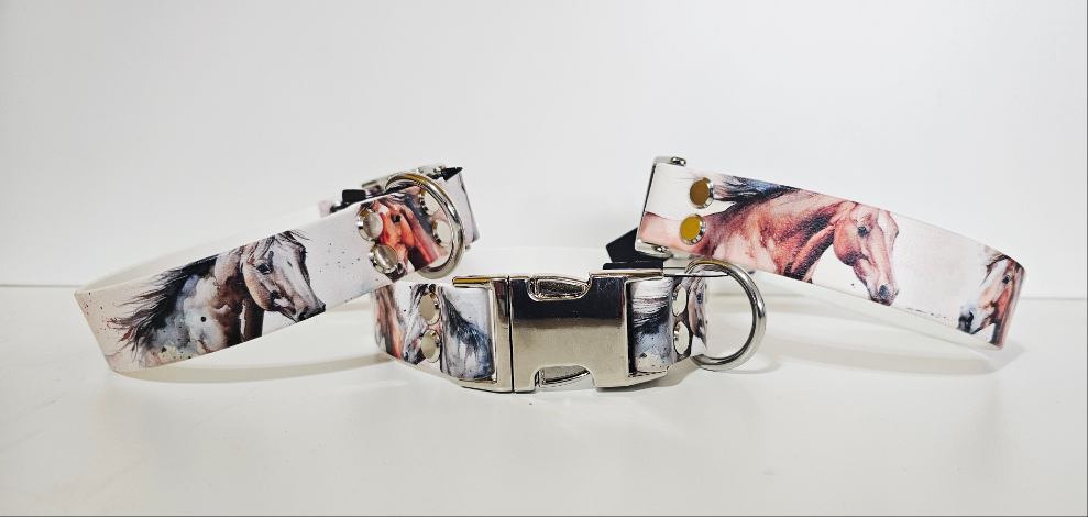Biothane Halsband "Horses"