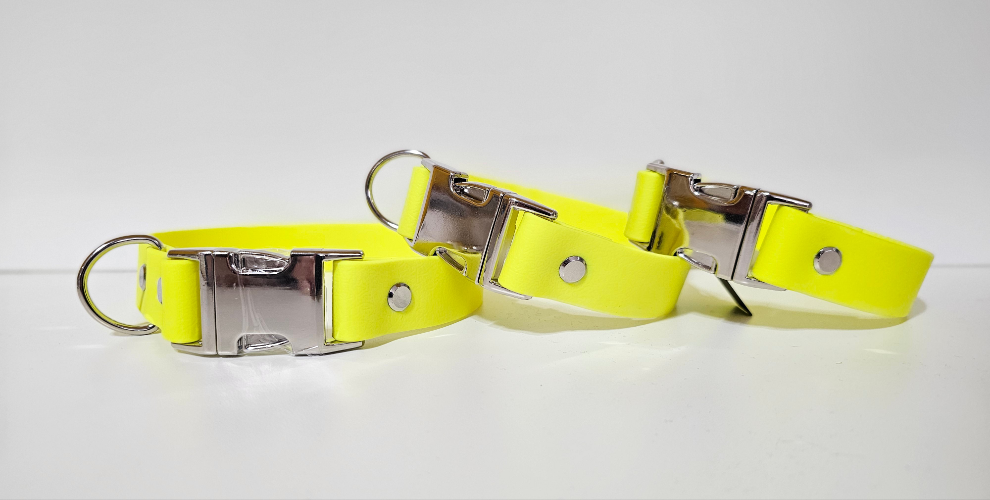 Biothane Halsband "neongelb"