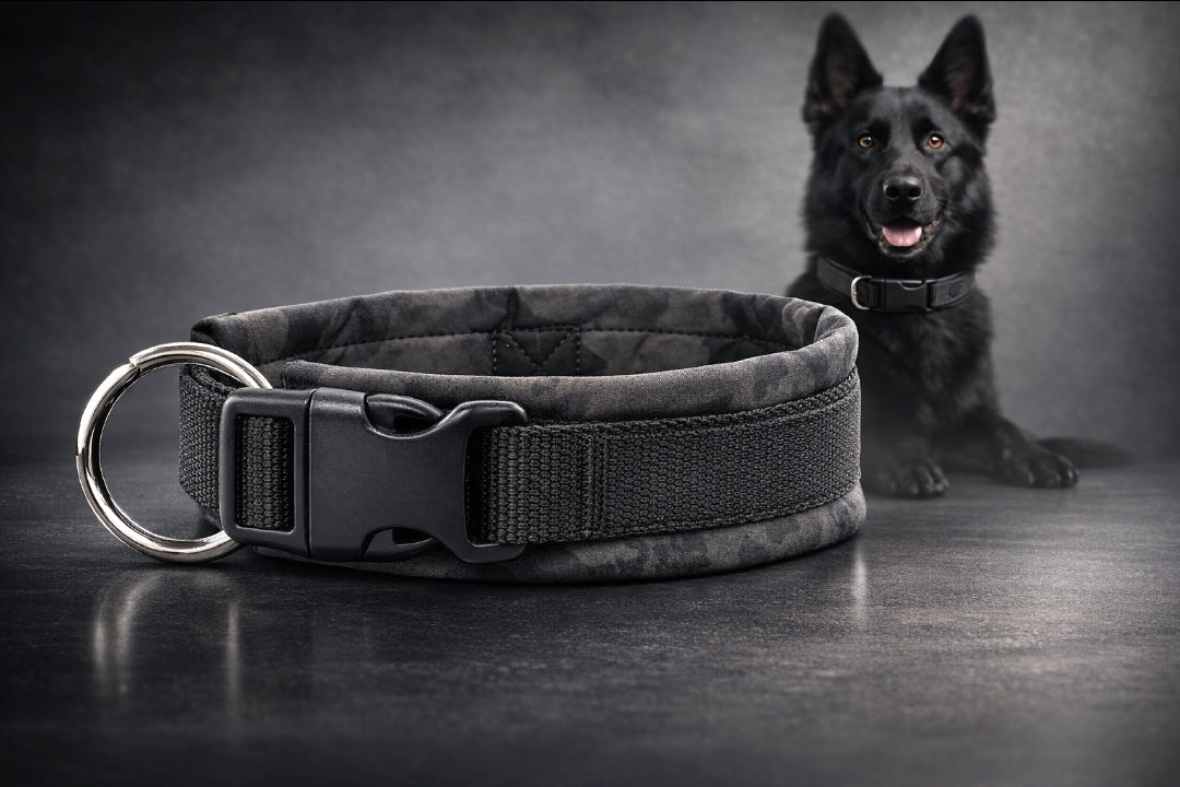 Softshell Halsband Black Camouflage