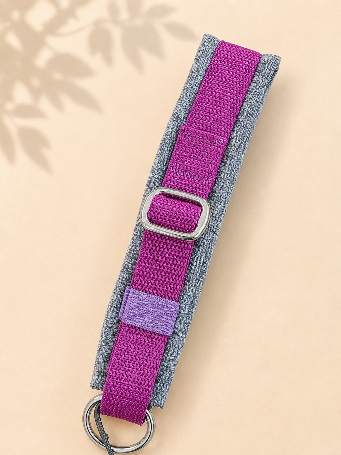 Softshell Halsband - "lila/grau meliert"