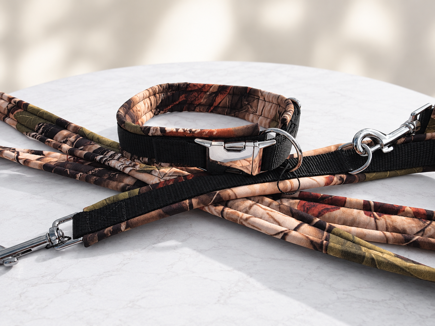 Softshell Halsband Camouflage Wald