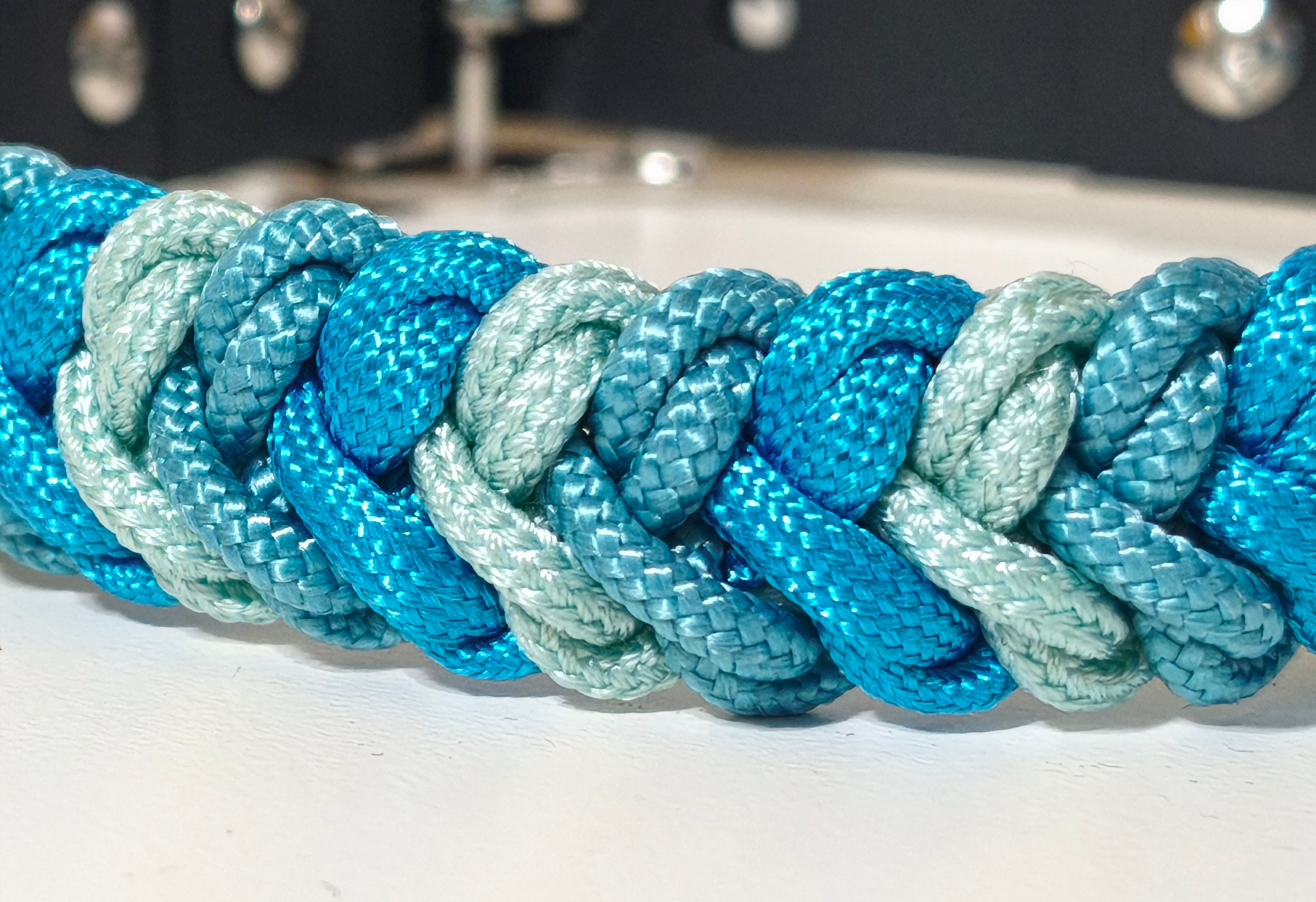 Paracord/Biothane Halsband "Blue"