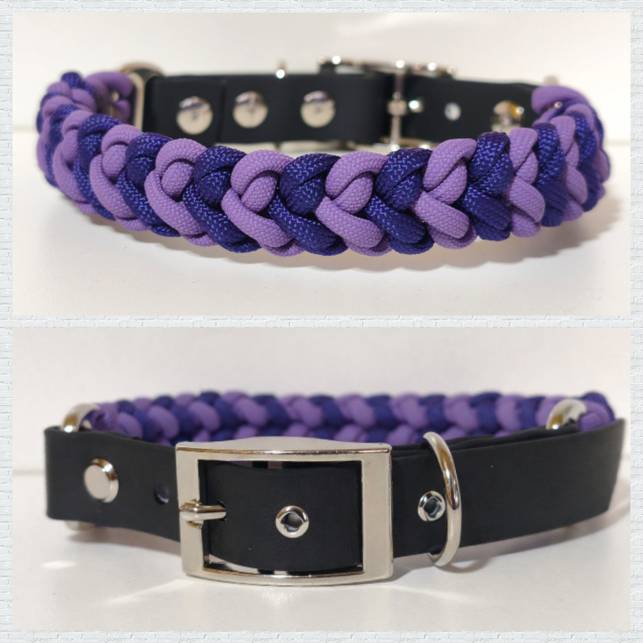 Paracord/Biothane Halsband "Lila"