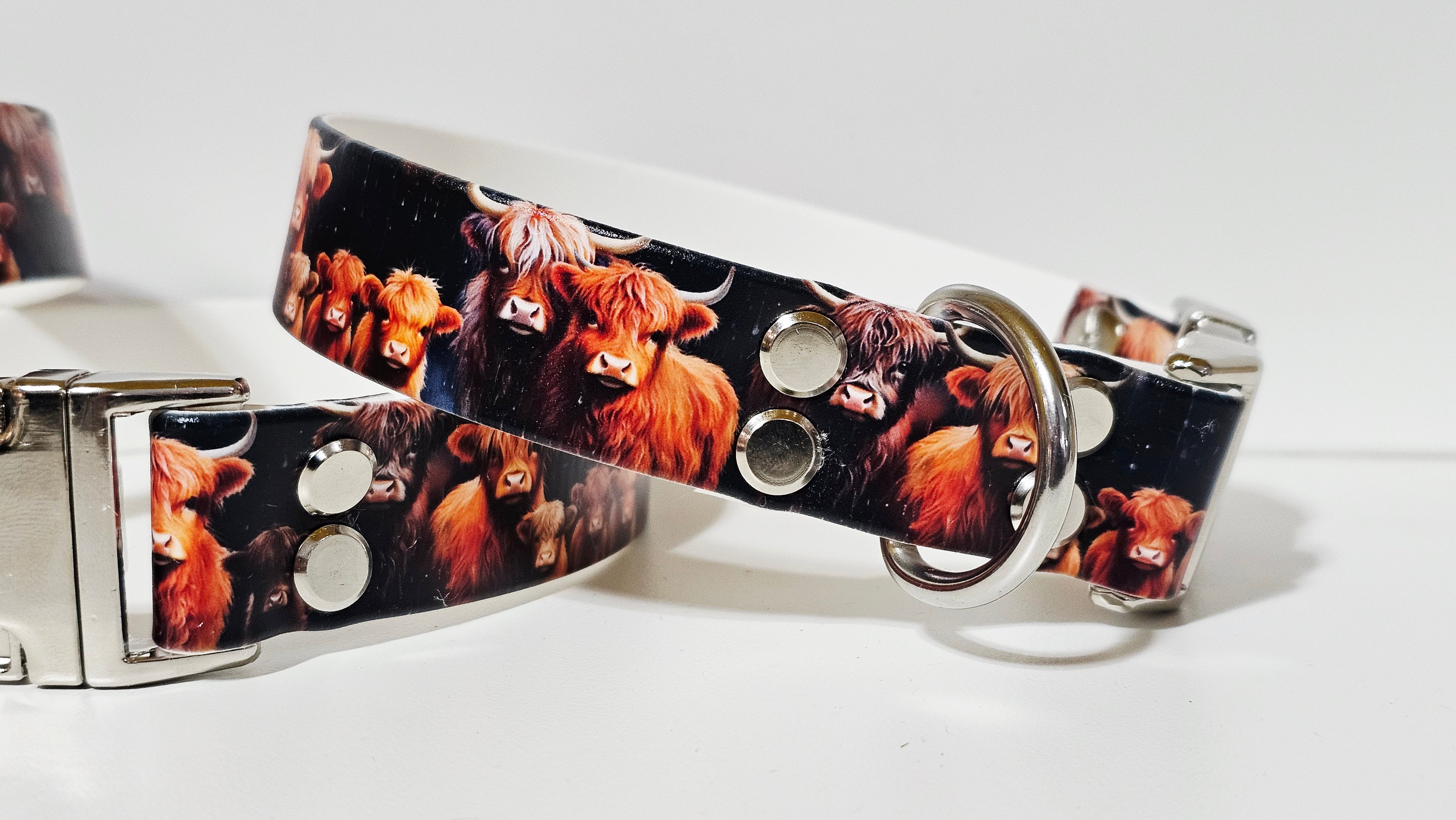 Biothane Halsband "Highland Cow"