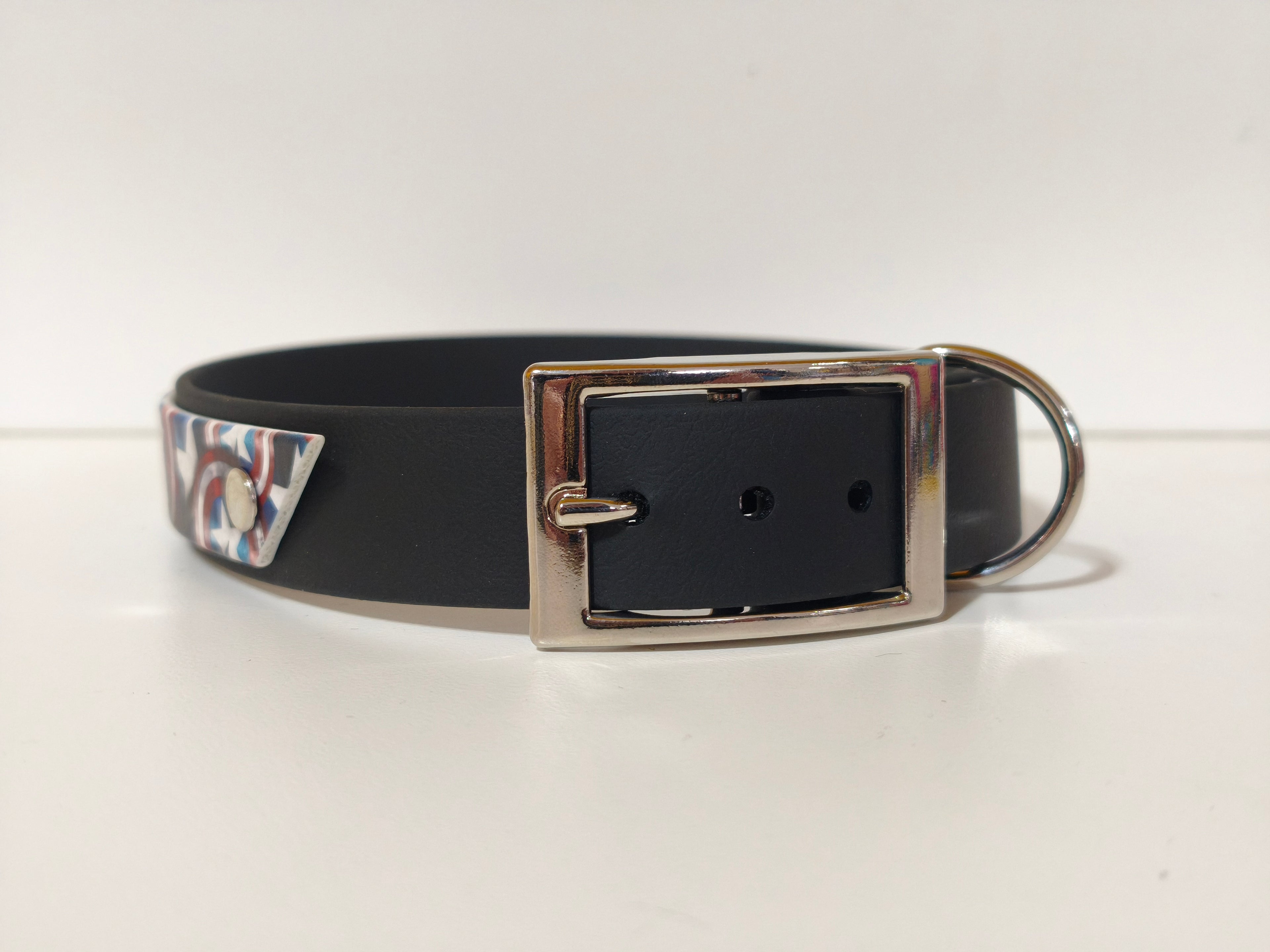 Biothane Halsband "Schild Amerika"