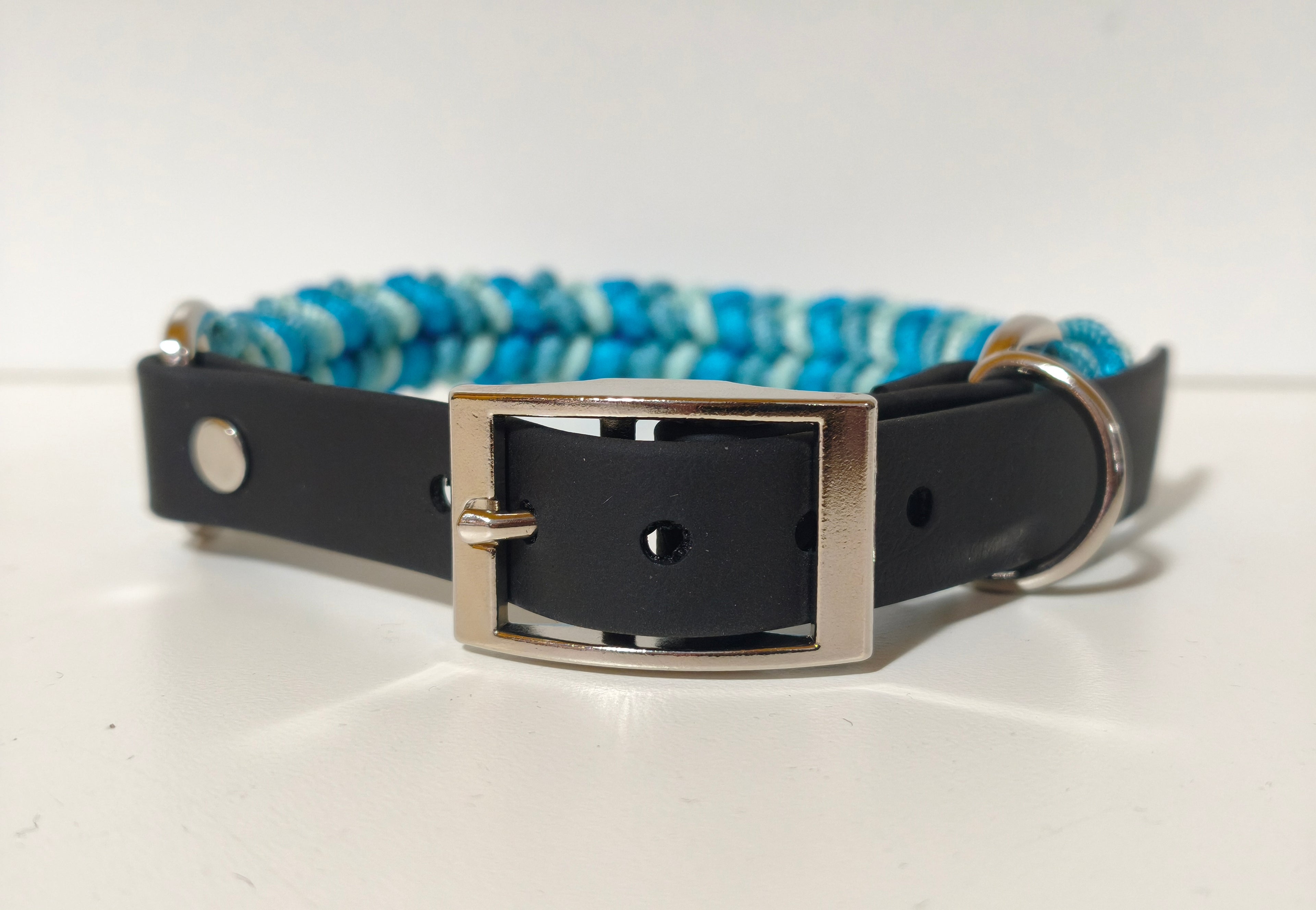 Paracord/Biothane Halsband "Blue"