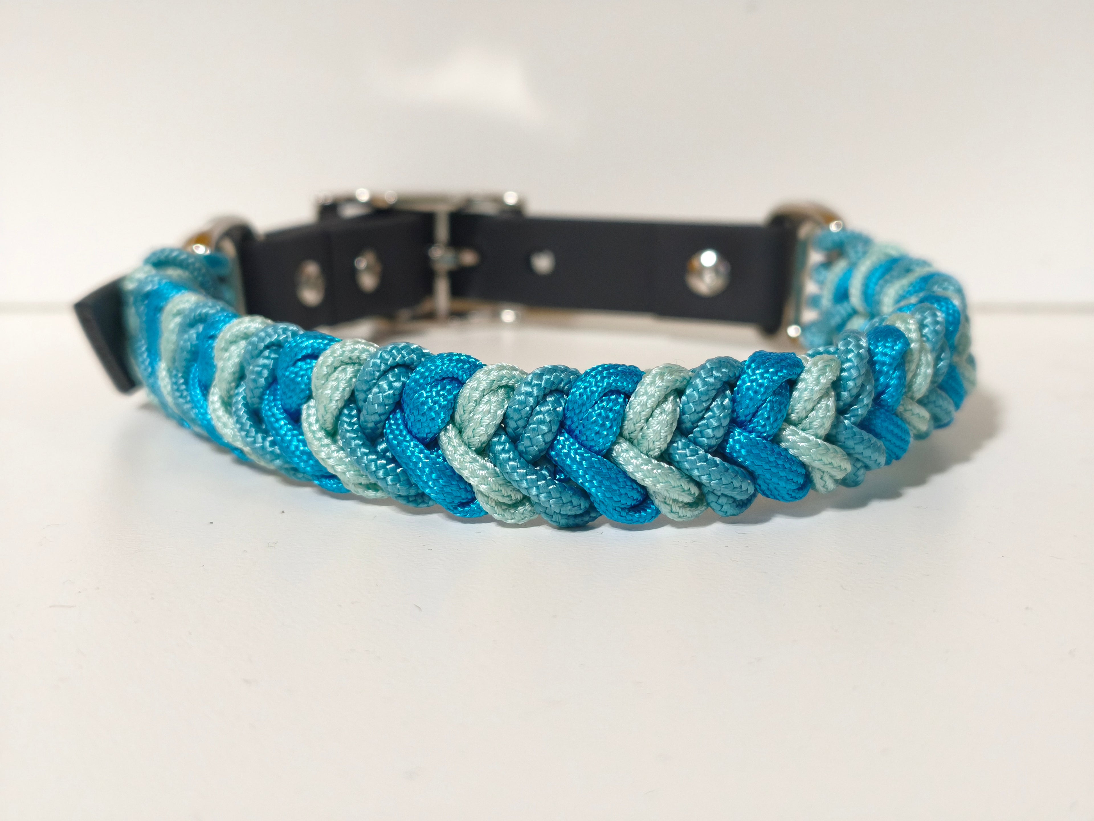 Paracord/Biothane Halsband "Blue"