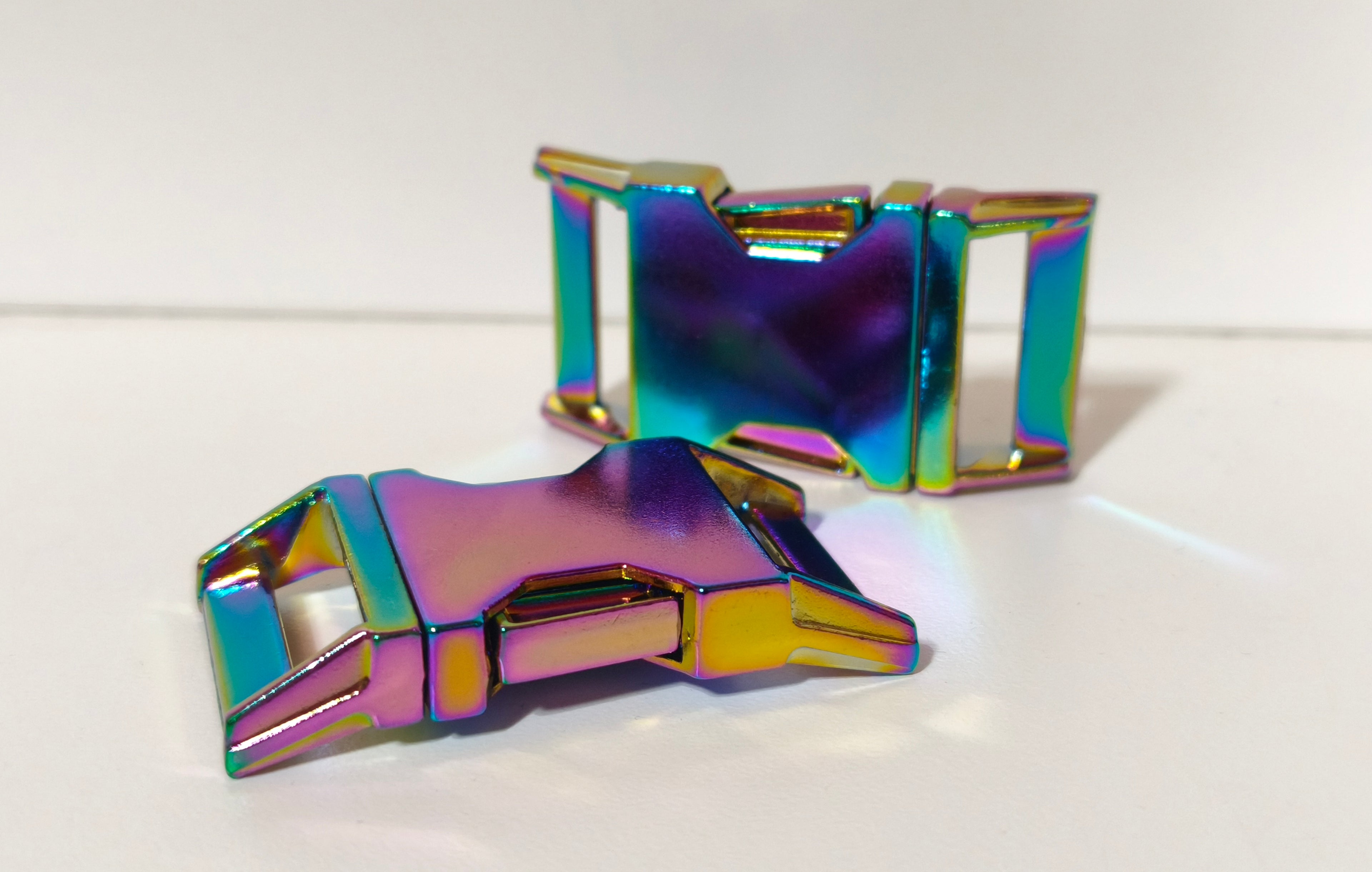 Metall Klickverschluss "rainbow" 25mm