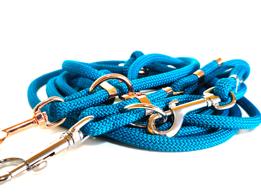 Tau-Hundeleine "aquablau"