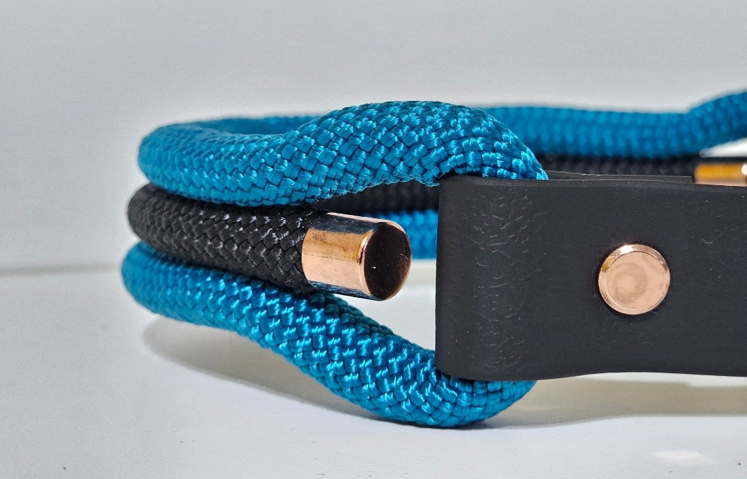Tau-Halsband "blau/schwarz"