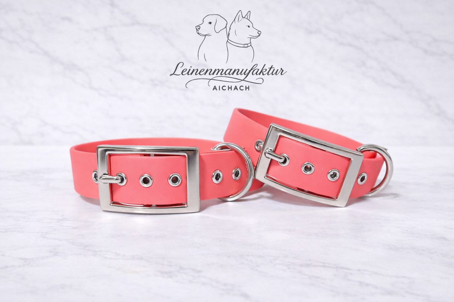Biothane Halsband "Salmon Rosa"