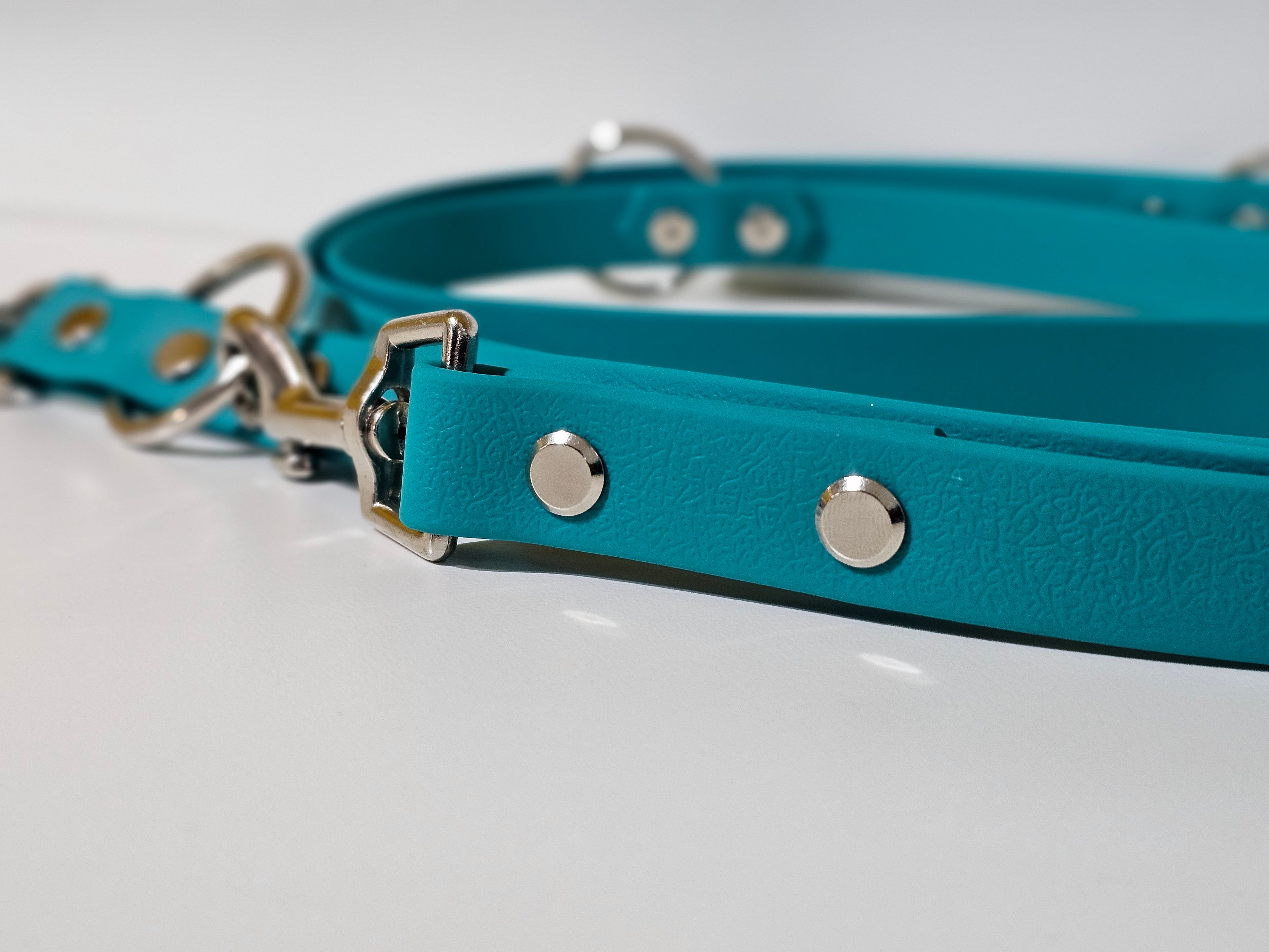 Biothane Hundeleine "Uni türkis"