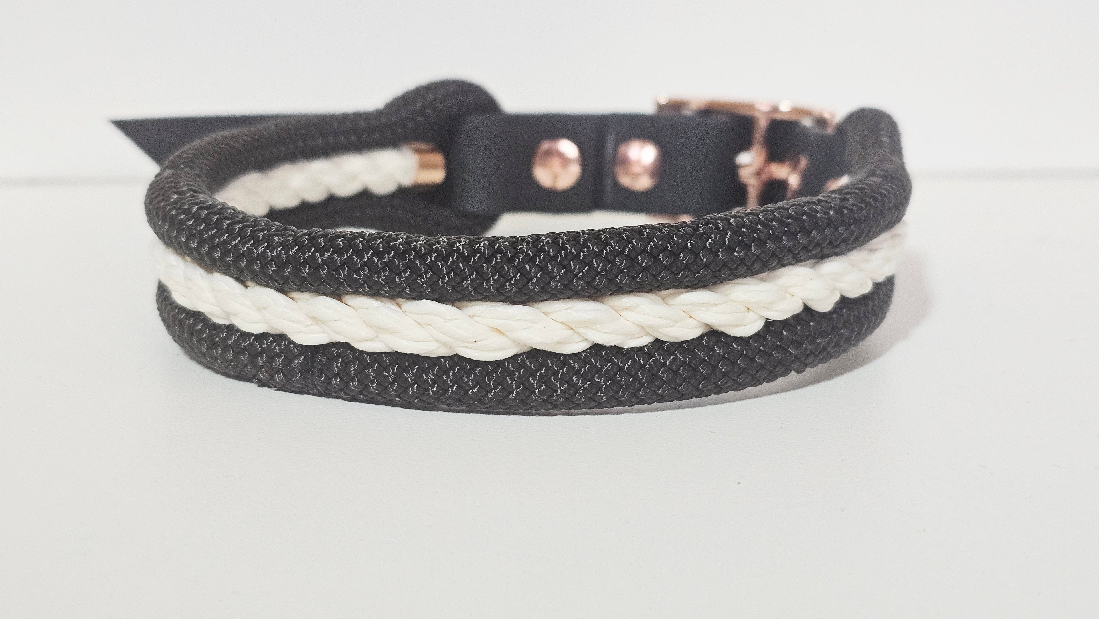 Tau-Halsband "schwarz/weiß"