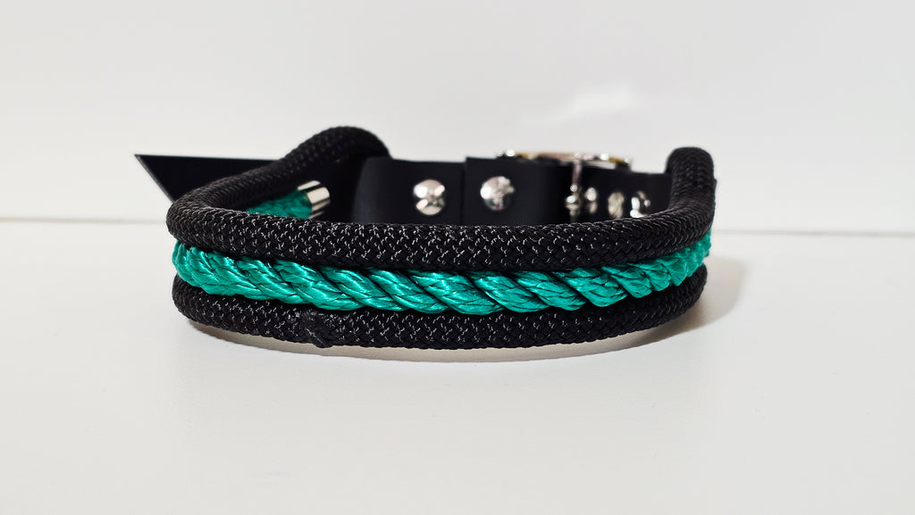 Tau-Halsband "aqua-metallic"