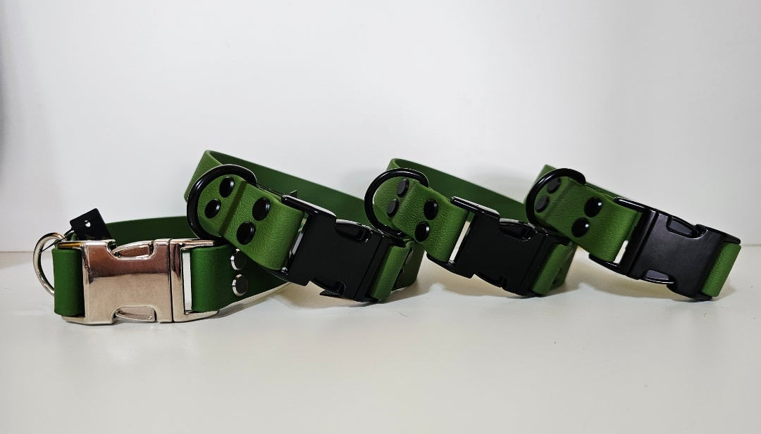 Biothane Halsband "oliv"
