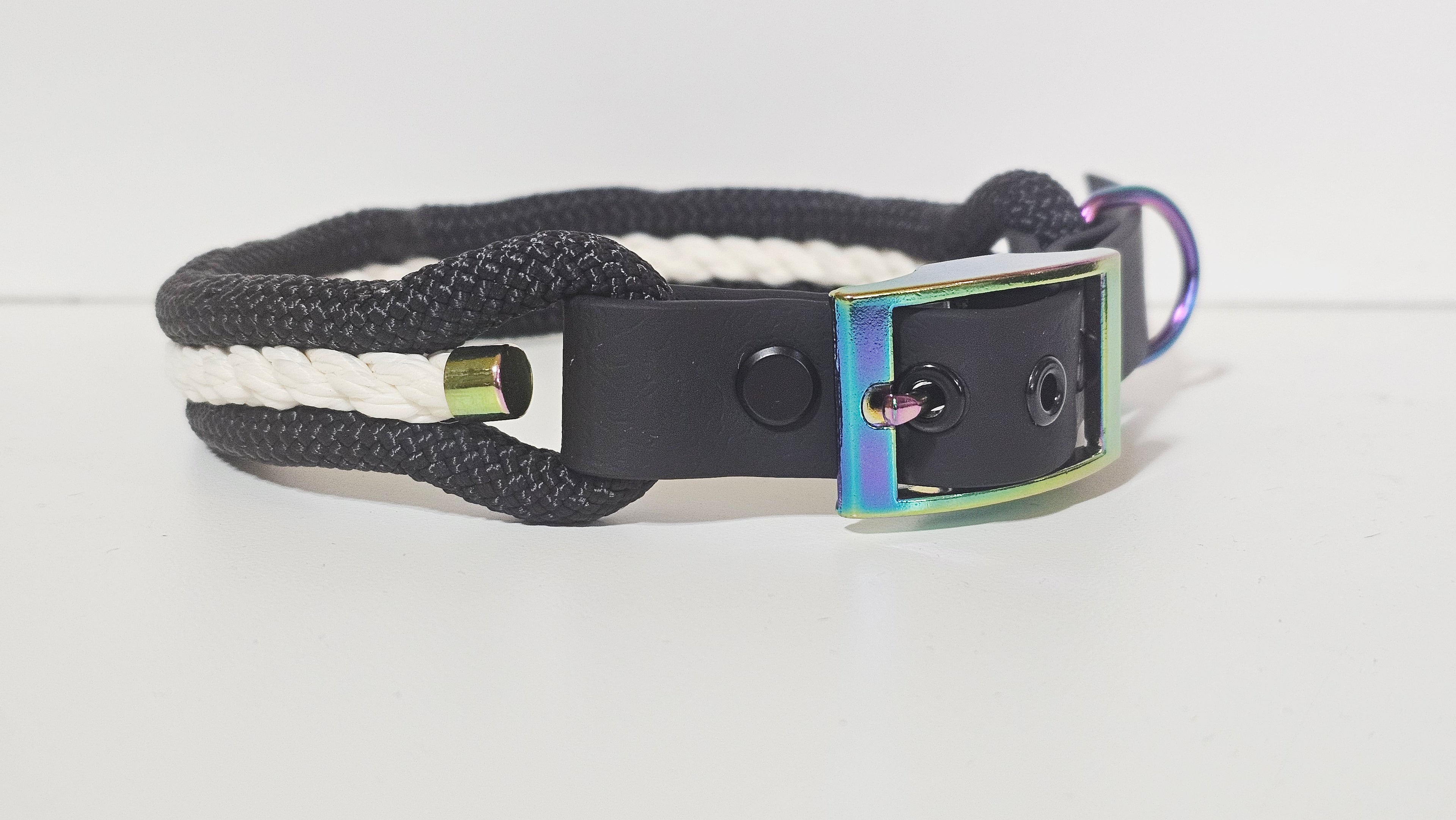 Tau-Halsband "schwarz/weiß"