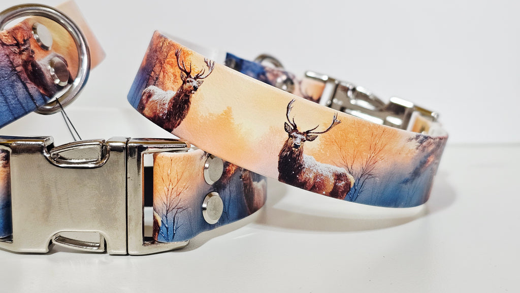 Biothane Halsband "Hirsche"
