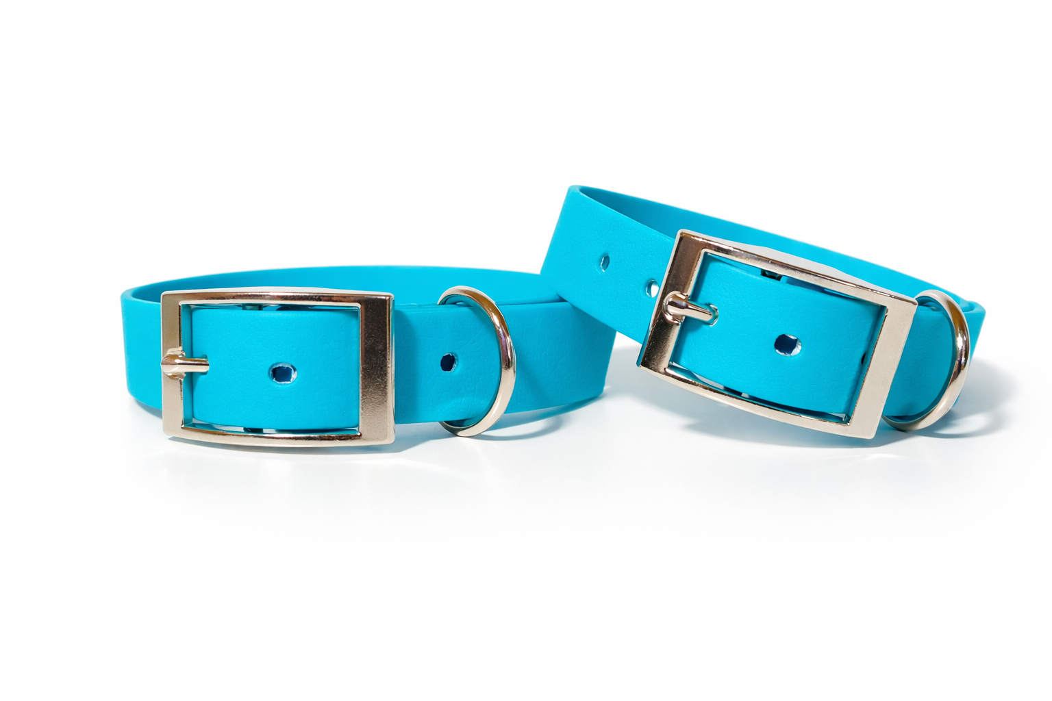 Biothane Halsband "hellblau"