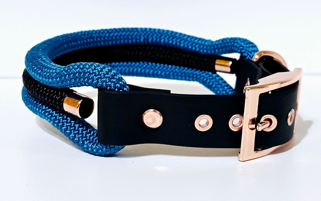 Tau-Halsband "blau/schwarz"